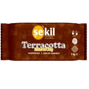 Şekil Doğal Seramik Kil 1000 gr Terracotta
