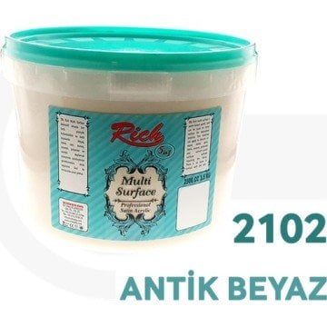 Rich (MultiSurface) Multi Surface Akrilik Boya 2102-Antik Beyaz 2500 cc (3,5 KG)