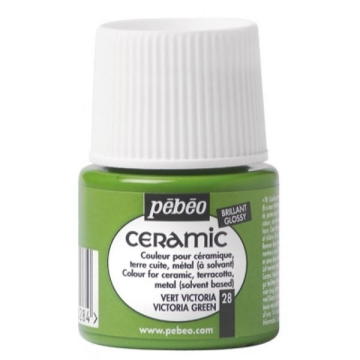 Pebeo Cam Ceramic Seramik Boyası 28 Victoria Green-Viktorya Yeşili 45ML.