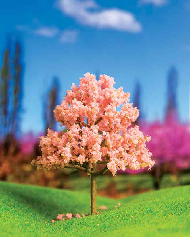 Eshel Maket Pembe Renkli Ağaç 2'li Set 9 cm