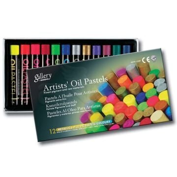 Mungyo Gallery Sanatsal Yağlı Pastel Boya Metalik ve Neon Seti 12 Renk