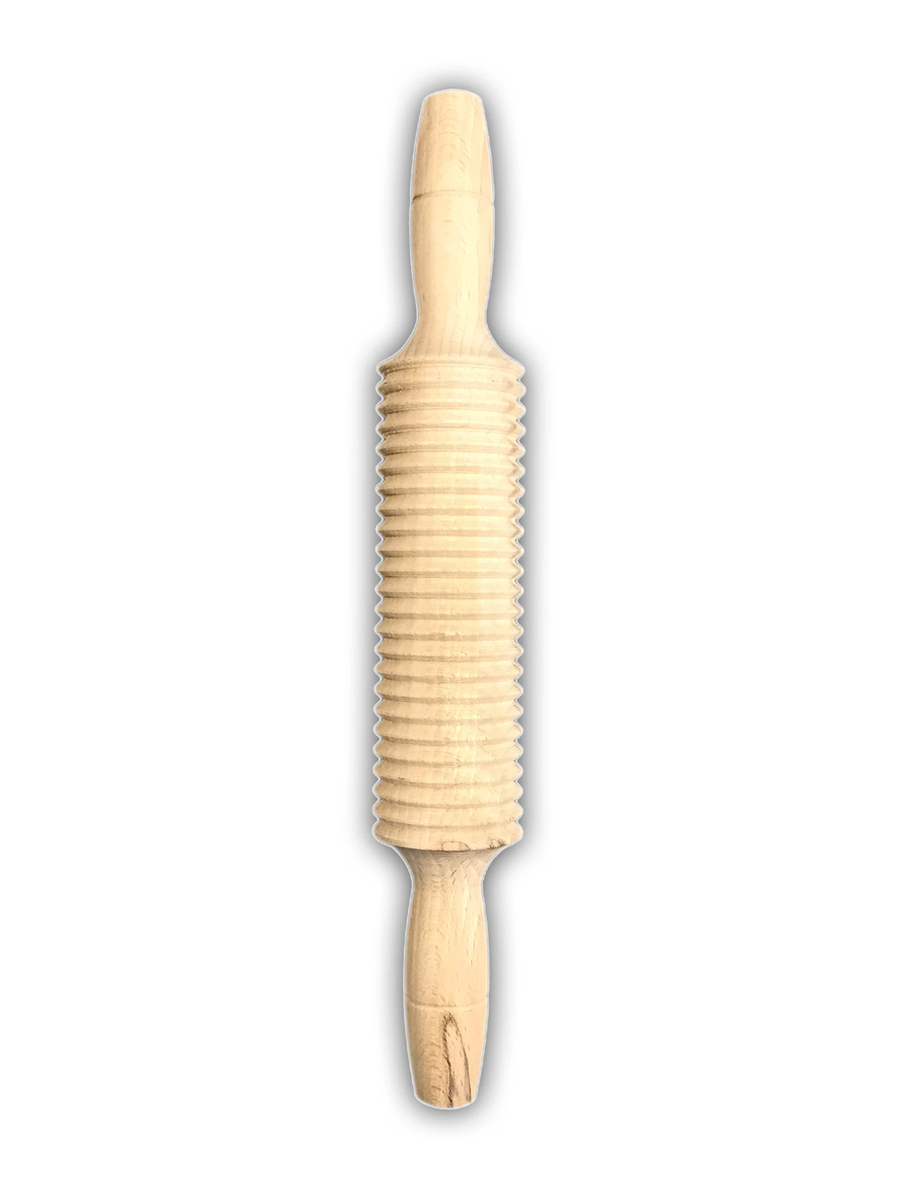 Şekil 18 Cm Tekli Tırtıklı Ahşap Merdane