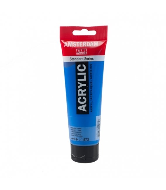 TALENS AMSTERDAM AKRİLİK BOYA 120 ML. 572 PRİMARY CYAN