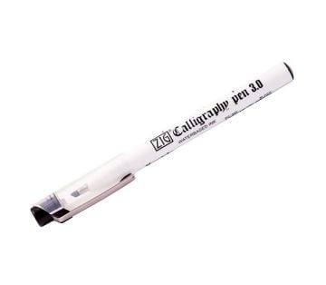 Zig Yan Kesik Kaligrafi Kalemi Arabik 3.0 mm Siyah PC-300