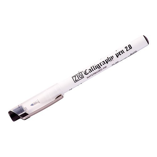 Zig Yan Kesik Kaligrafi Kalemi Arabik 2.0 mm Siyah PC-200