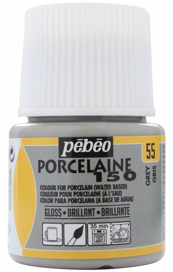 PEBEO PORCELAİNE 150 FIRINLANABİLİR PORSELEN BOYASI 55 GREY