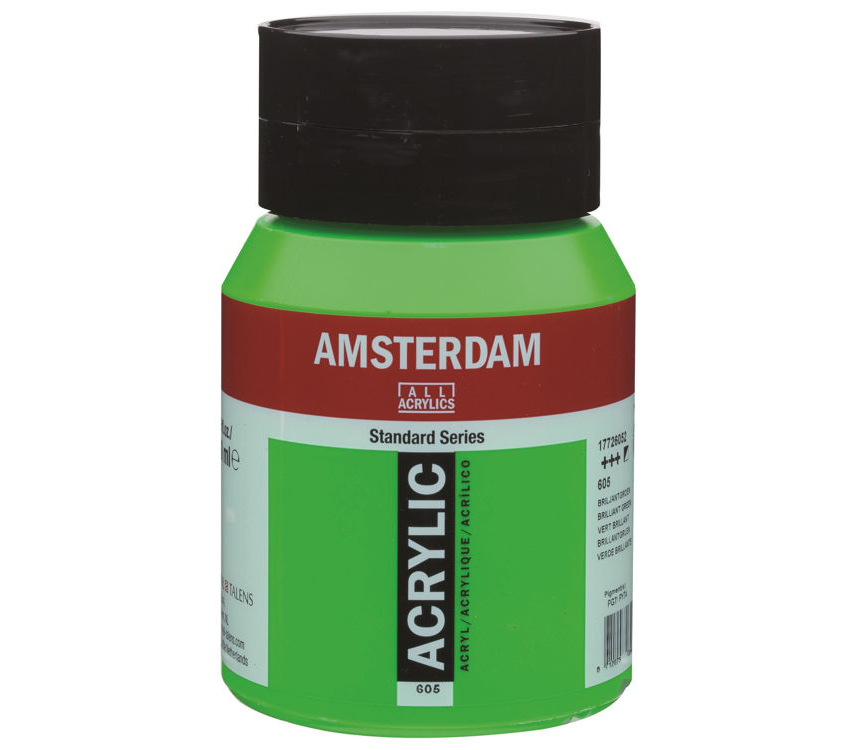 TALENS AMSTERDAM AKRİLİK BOYA 500 ML. 605 BRİLLİANT GREEN
