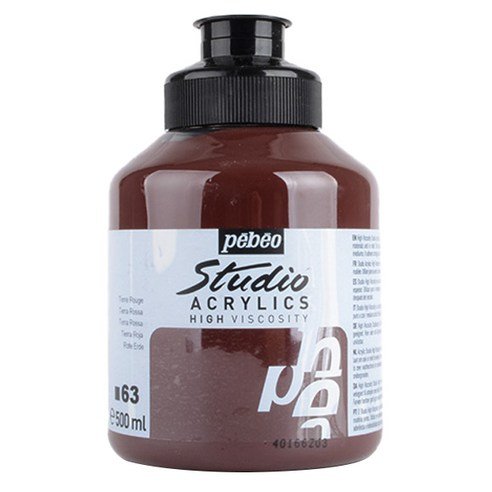 Pebeo Studio Akrilik Boya 500 ml 63 Terra Rossa