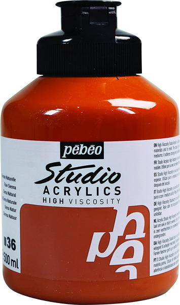 Pebeo Studio Akrilik Boya 500 ml 36 Raw Sienna