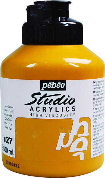 Pebeo Studio Akrilik Boya 500 ml 27 Yellow Ochre