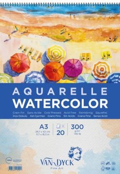 Van Dyck Sulu Boya Defteri 300 gr A3 20 Sayfa