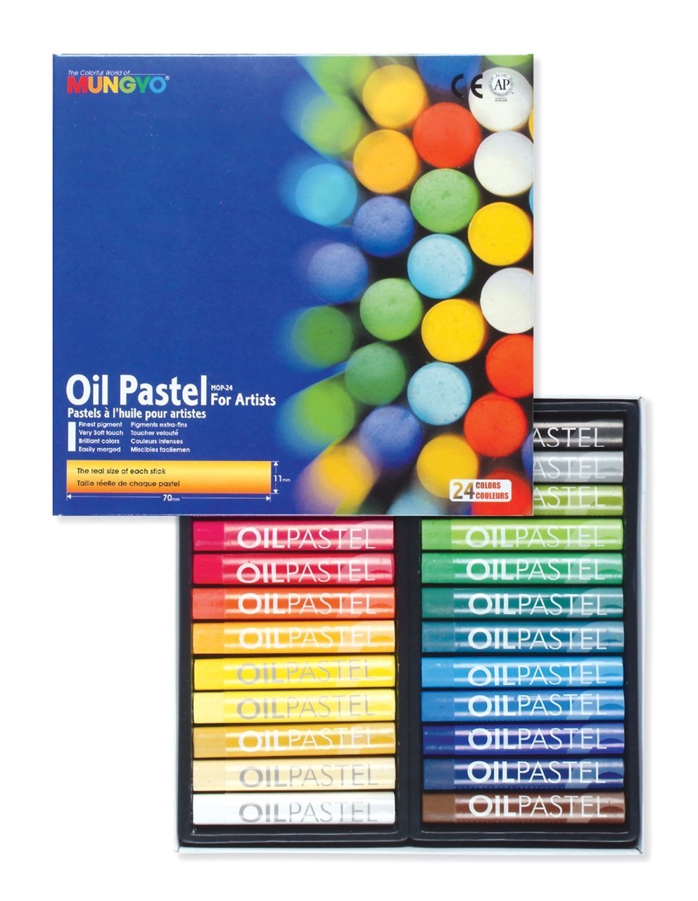 Mungyo Yağlı Pastel Oil Pastel 24 Renk