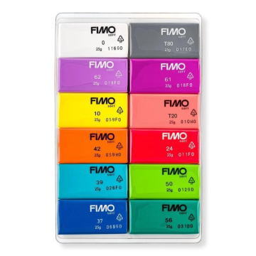 Staedtler Fimo Brilliant Modelleme Polimer Kil Seti 12 Renk