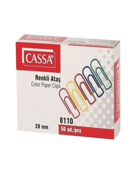 Cassa Renkli Ataş 28mm 50 Adet