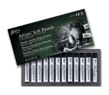 Mungyo Gallery Artists' Soft Pastel Charcoal 12'li Kömür Füzen