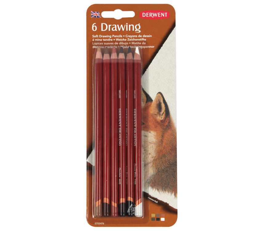 Derwent Drawing Pencils Renkli Çizim Kalemi Seti 6'lı Blister