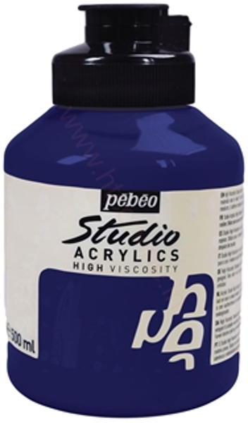 Pebeo Studio Akrilik Boya 500 ml 47 Dark Cobalt Violet Hue