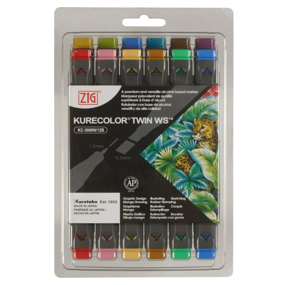 Zig Kurecolor Twin S Marker Kalem 12 Renk Set Dull Colors