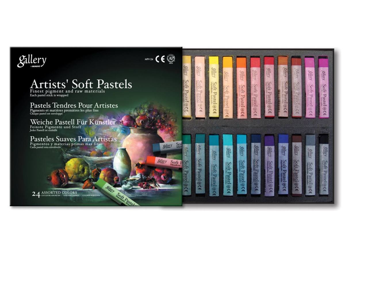 Mungyo Gallery Artists' Soft Pastel 24 Renk Tam Boy