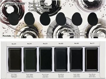 Zig Kuretake Gansai Tambi Sumi Renkleri Sulu Boya 6 Renk