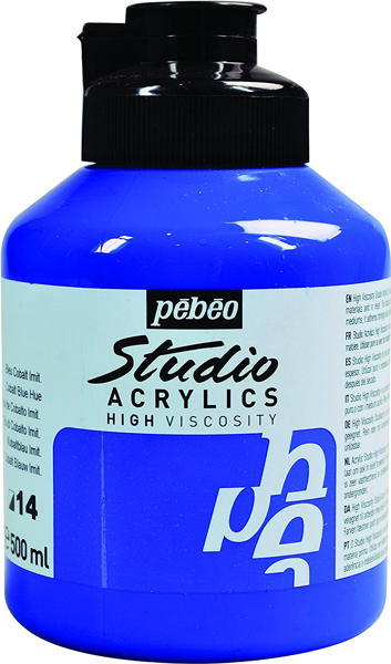 Pebeo Studio Akrilik Boya 500 ml 14 Cobalt Blue Hue