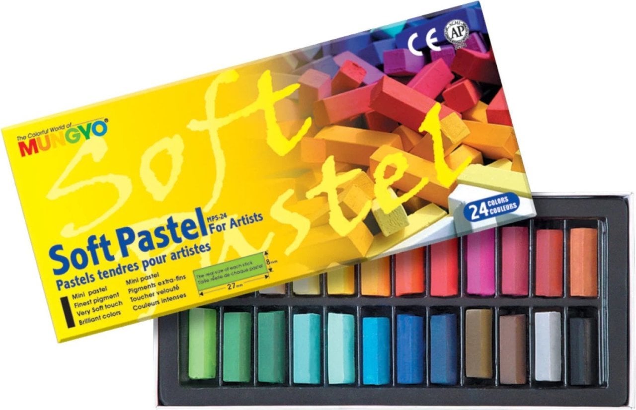 Mungyo Gallery Artists' Soft Pastel 24 Renk Yarım Boy