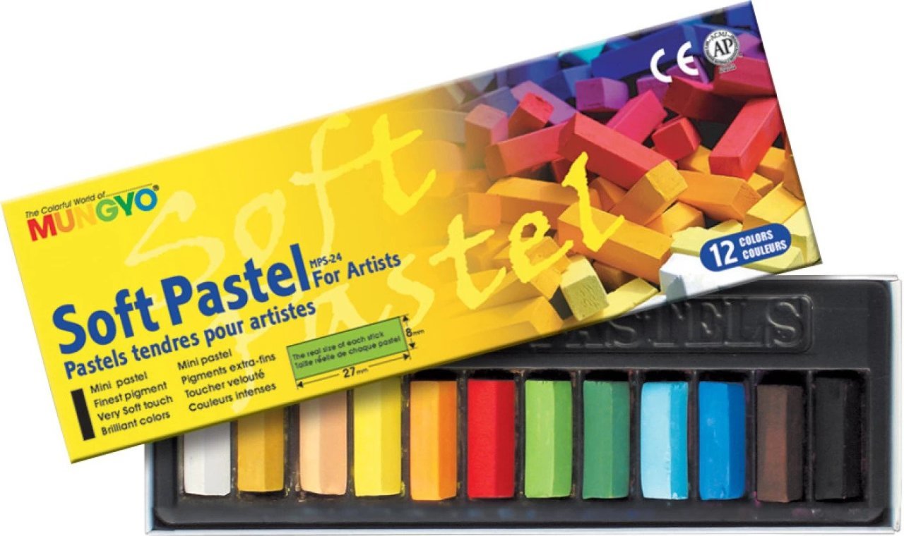Mungyo Gallery Artists' Soft Pastel 12 Renk Yarım Boy