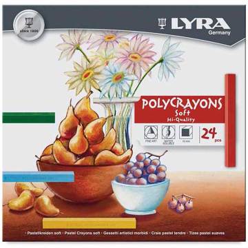 Lyra Polycrayons Soft - Toz Pastel Boya 24 Renk