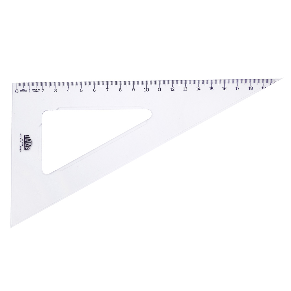 Hatas 0750 Teknik Okul Öğrenci Gönyesi 21 cm. / 60°
