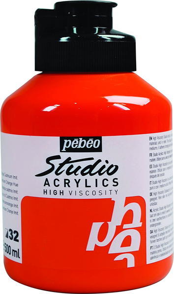 Pebeo Studio Akrilik Boya500 ml 32 Cadmium Orange Hue
