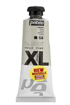 Pebeo Huile Fine XL 37ml. Yağlı Boya 58 Silver - Gümüş