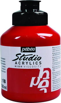 Pebeo Studio Akrilik Boya 500 ml 18 Naphtol Carmine