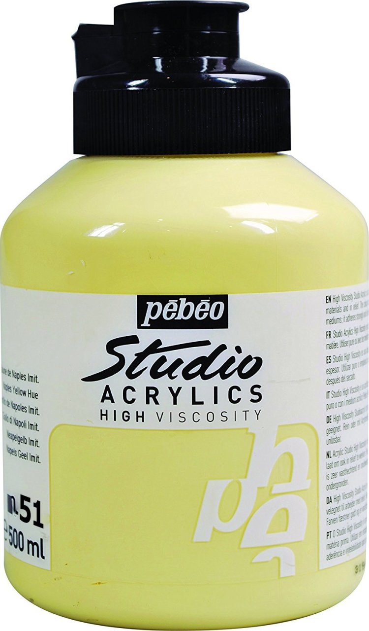 Pebeo Studio Akrilik Boya 500 ml 51 Bright Yellow