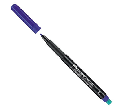 Faber Castell Multimark Permanent Asetat Kalemi 1.0 mm (M) Mavi