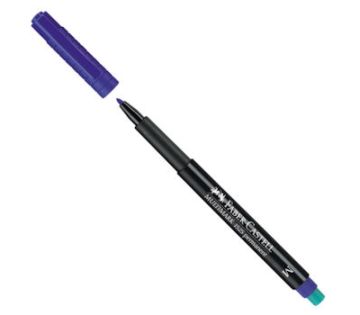 Faber Castell Multimark Permanent Asetat Kalemi 1.0 mm (M) Mavi