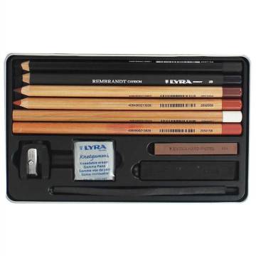 Lyra Rembrandt Sketching Çizim Seti Metal Kutu 11 Parça