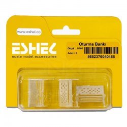 Eshel Oturma Bankı 3'lü Set 1/100