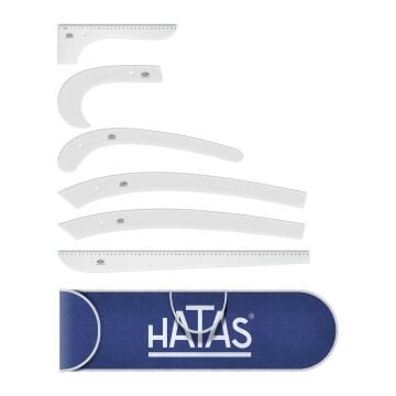 Hatas Plastik Riga Cetvel Seti Çantalı