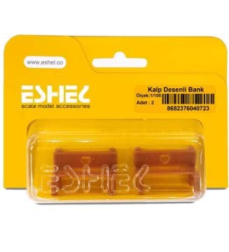 Eshel Kalp Desenli Bank 2'li Set 1/100