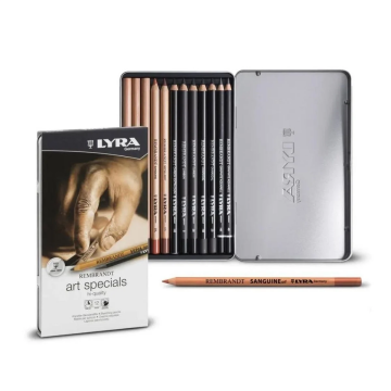 Lyra Rembrandt Sketching Specials Eskiz Çizim Seti Metal Kutu 12 Parça