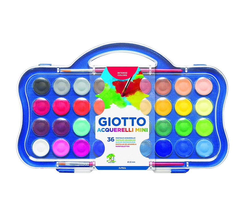 Giotto Sulu Boya Aquarelle 23 mm 36 Renk