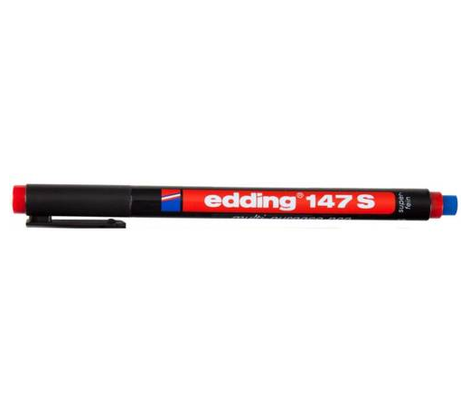 Edding Çok Amaçlı Permanent Asetat Kalem 147 S Kırmızı