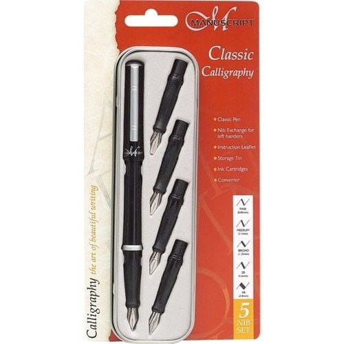 Manuscript Clasic Kaligrafi Set + 4 Yedek Uç