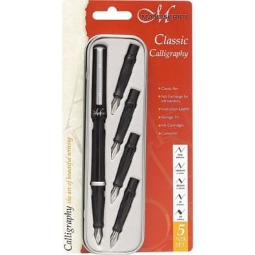 Manuscript Clasic Kaligrafi Set + 4 Yedek Uç