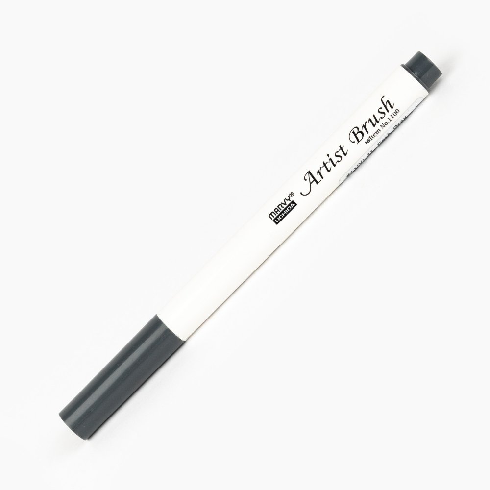 Marvy Uchida Artist Brush Fırça Uçlu Marker Kalem 21 DARK GREY