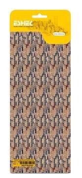 Eshel Maket Renkli Tuğla Desenli Karton Duvar 1/50 3lü