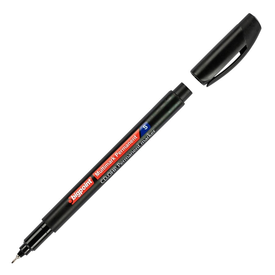 Bigpoint Çok Amaçlı Permanent Asetat Kalem (S) Siyah