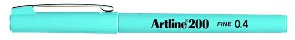 Artline 200 Fineliner 0.4mm İnce Uçlu Yazı ve Çizim Kalemi AÇIK MAVİ