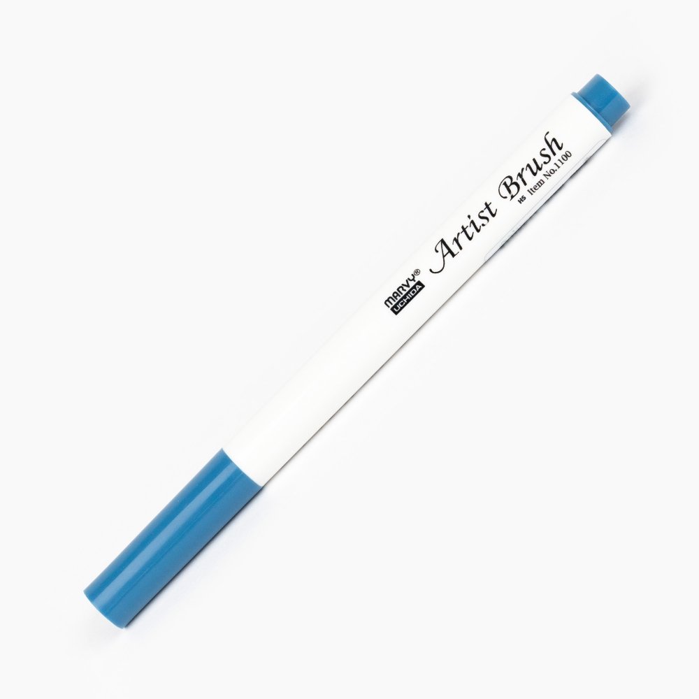 Marvy Uchida Artist Brush Fırça Uçlu Marker Kalem 17 STEEL BLUE