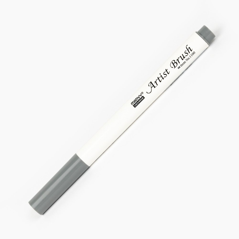 Marvy Uchida Artist Brush Fırça Uçlu Marker Kalem 12 GREY